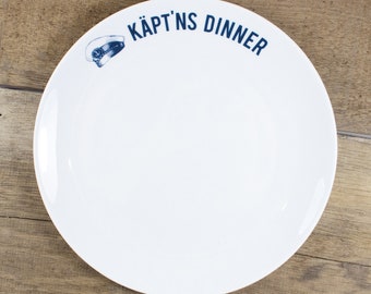 Porzellanteller Käptns Dinner