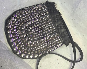 Y2K Black Silver Studded Purse Vintage 2000's Handbag Vintage