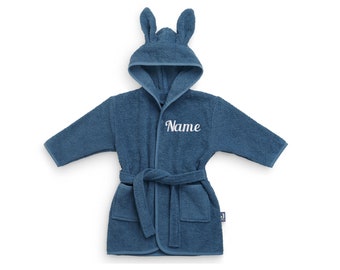 Personalized bathrobe * Dressing gown with name embroidered for children and toddlers made of terry cotton