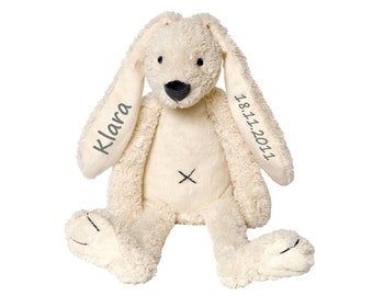 Personalisiertes Stofftier Hase * Kuscheltier mit Name * Plüschtier zur Geburt  * Babygeschenk