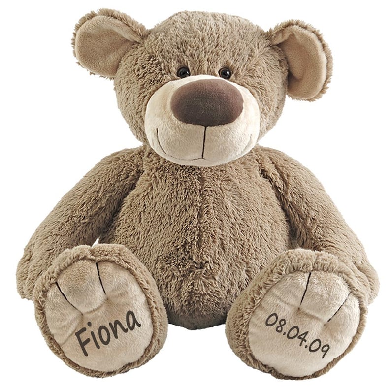 Ours en peluche personnalisé Peluche avec nom Peluche pour la naissance Cadeau bébé image 4