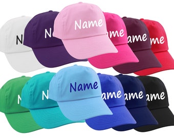 Personalized cap for children baseball cap with name or desired word printed for boys and girls