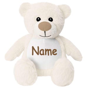 Small stuffed animal PERSONALIZED Teddy bear printed with name Cuddly toy Plush toy 25 cm bear various colors small teddy