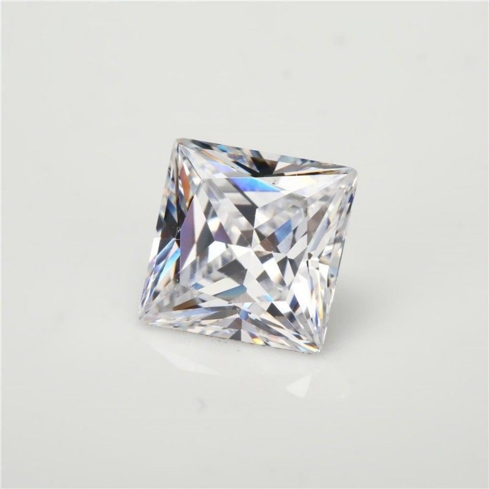 1.81Cts 7x7mm Moissanite Loose Stone White GH Color Square Etsy