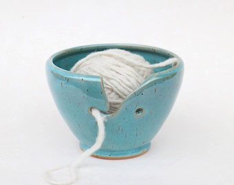 Tigela para fios verde jade, cerâmica