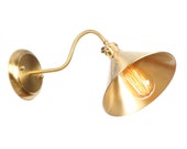 Band Switch Copper Wall Lamp, Bedside Lamp, Corridor Sconces, Aisle Restaurant Farmhouse Lighting, Swing Arm Sconce, Goosenck Wall Sconces