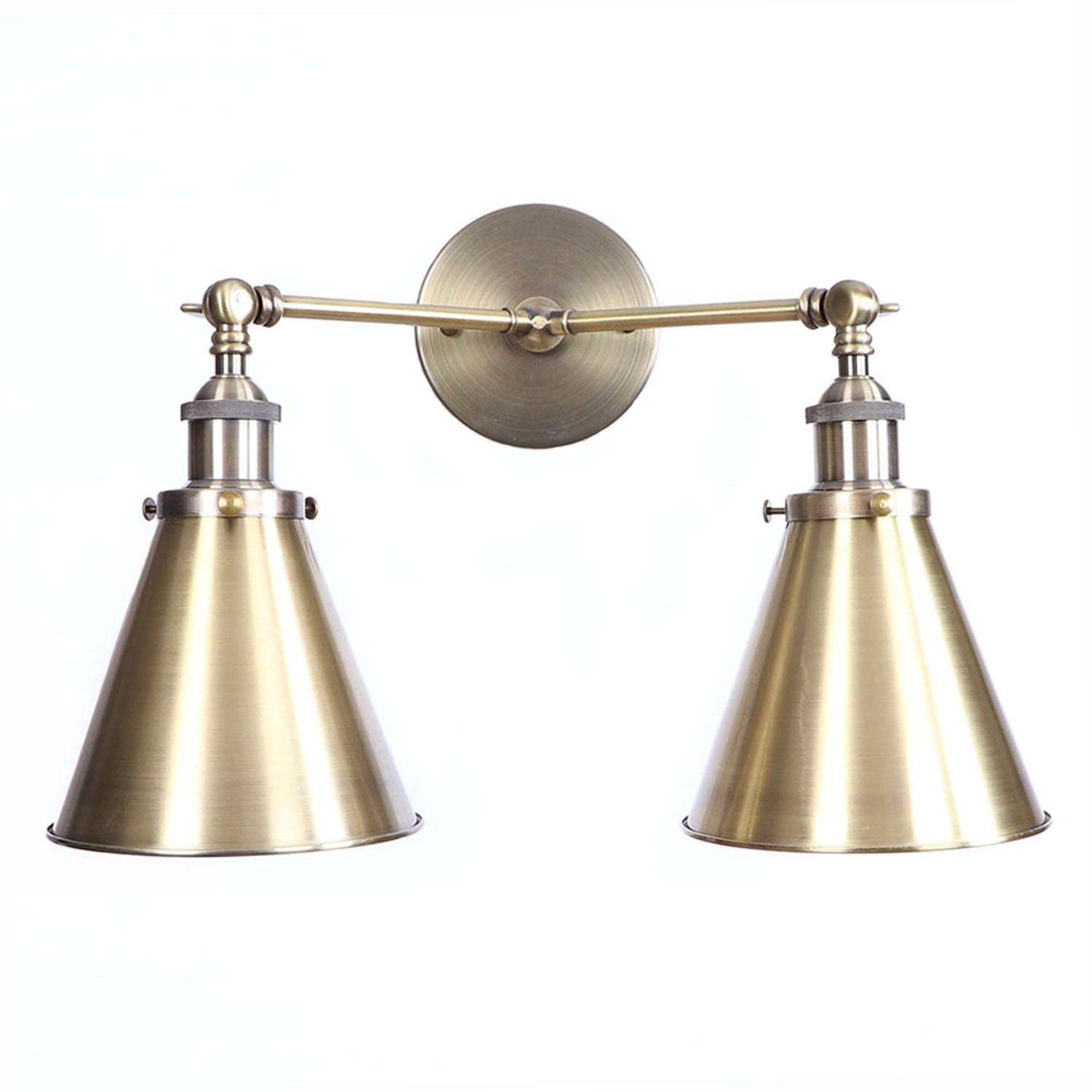 Industrial Wall Sconce with Vintage Style 2Light Bathroom Etsy