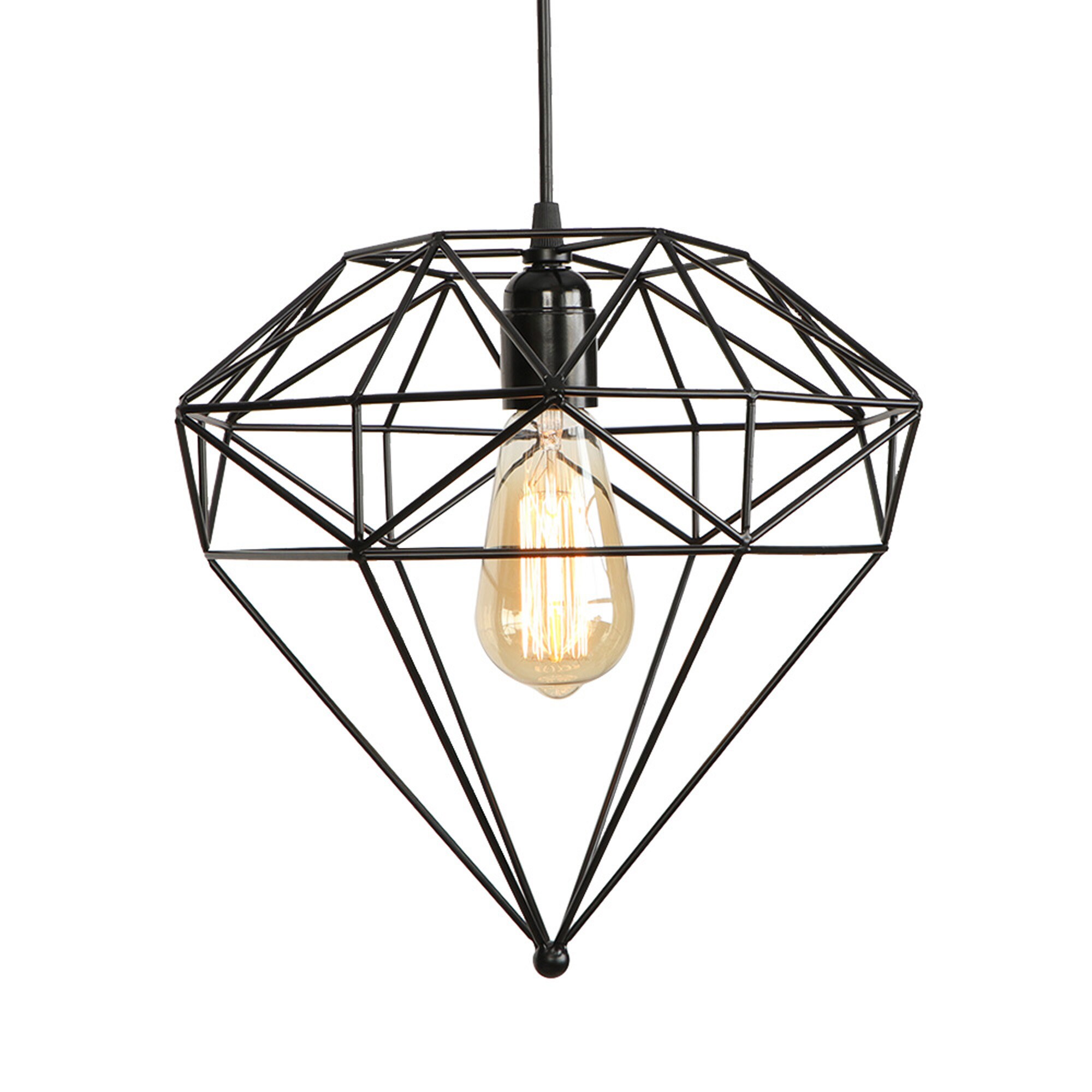 Vintage Industrial Chandelier Lighting Metal Ceiling Diamond Etsy