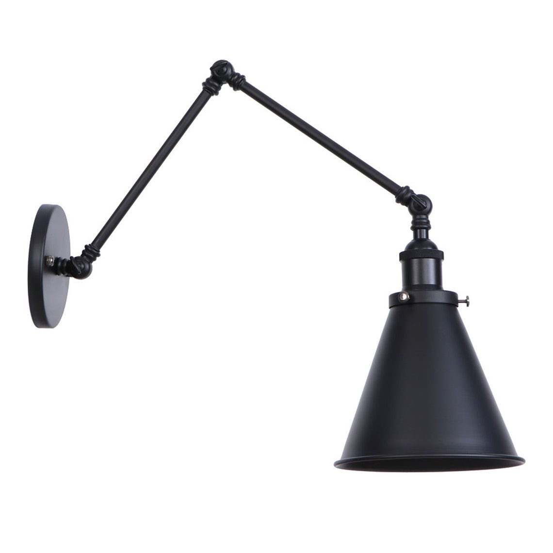 Swing Arm Sconce Wall Sconce Double Section Long Arm Etsy