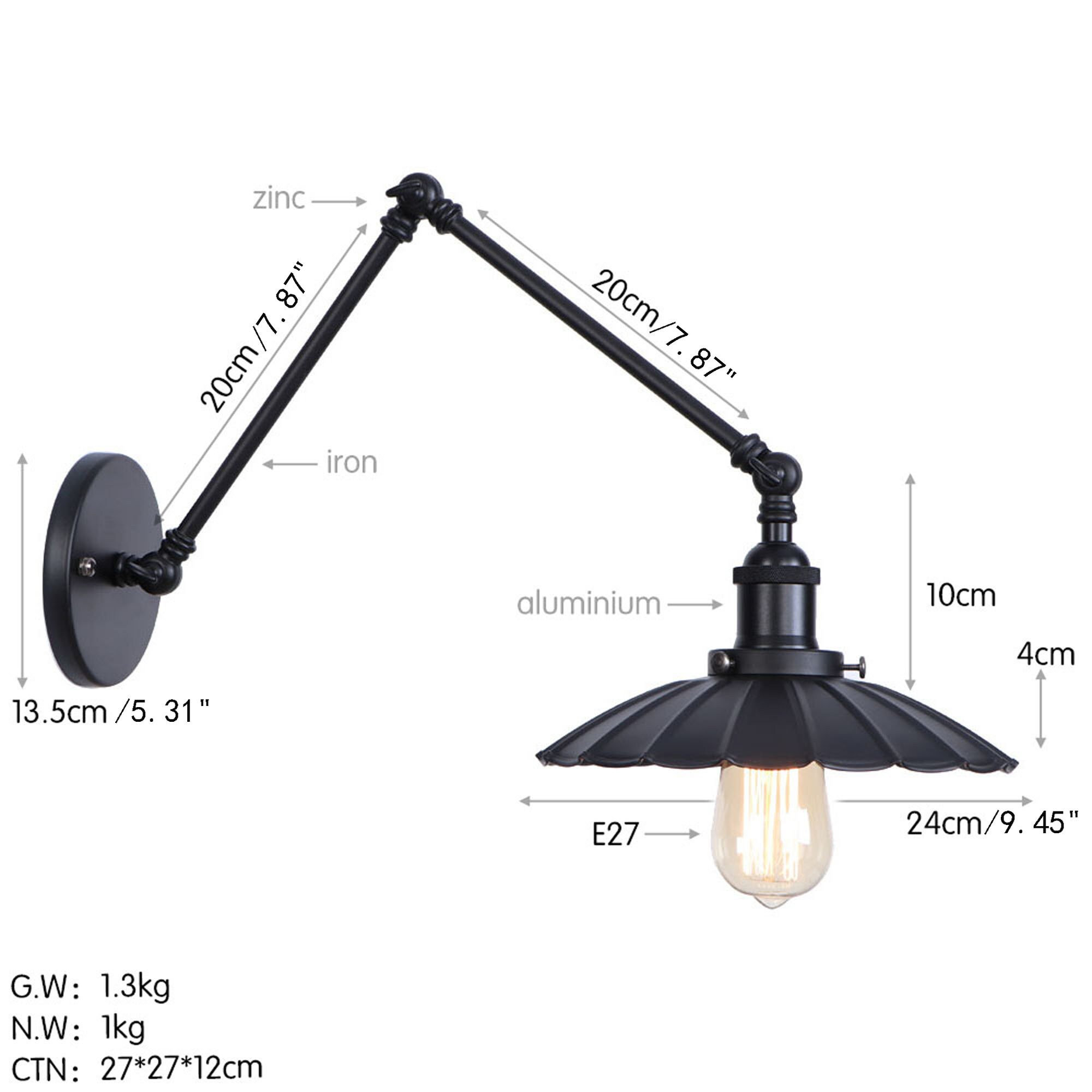 Industrial online swing arm