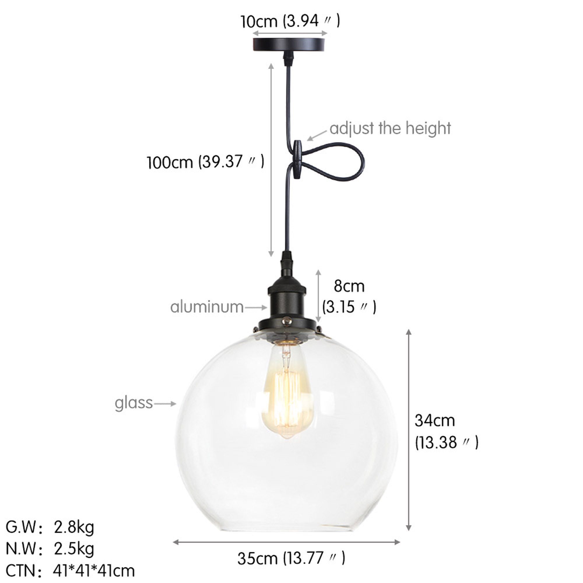 Glass Pendant Light Fixture Pendant Kitchen Light Etsy