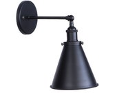 Black Metal Wall Sconce Light Fixture, Wall Sconces, Vintage Wall Lamp Fixture, Simplicity Finish Arm Swing Wall Lights, Plug in Hardwired