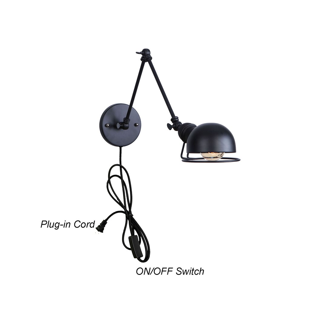 Plugin Cord Wall Sconce On/off Switch & Plugin Version Etsy Australia