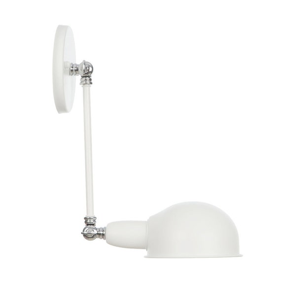 White swing on sale arm sconce