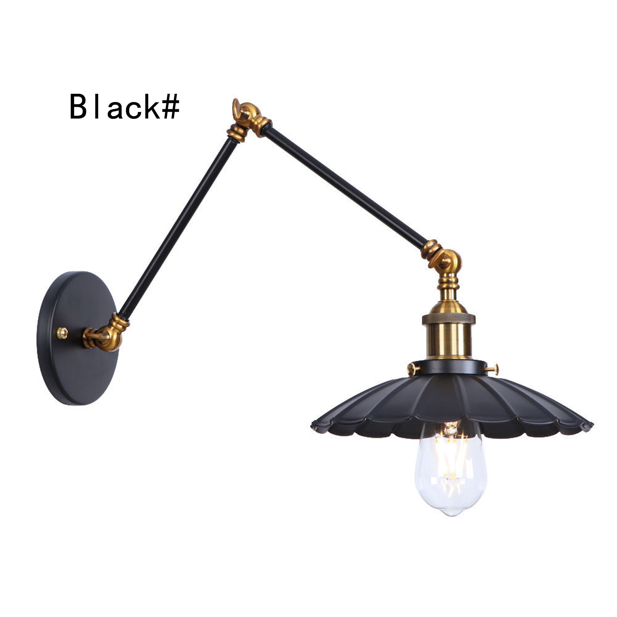 Gold swing sale arm wall lamp