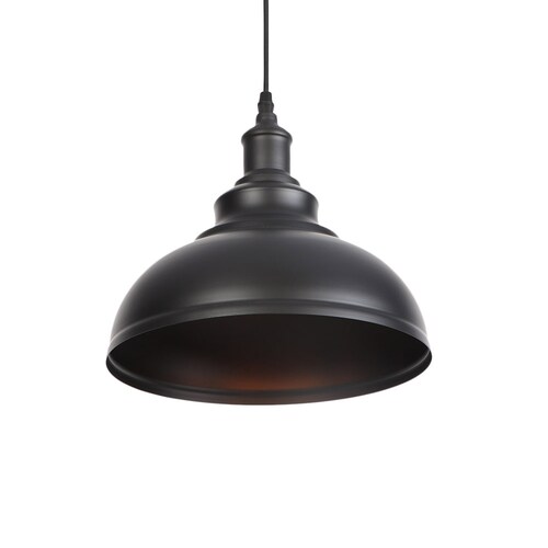Pendant Lighting Metal Industrial Vintage Hanging Ceiling, Black, for Kitchen Home shops Lighting, Hardwired or Plug in with on/off switch