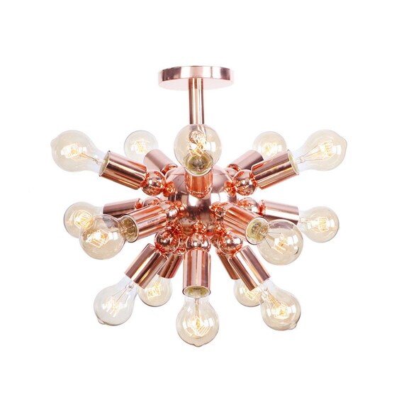 semi flush mount sputnik chandelier