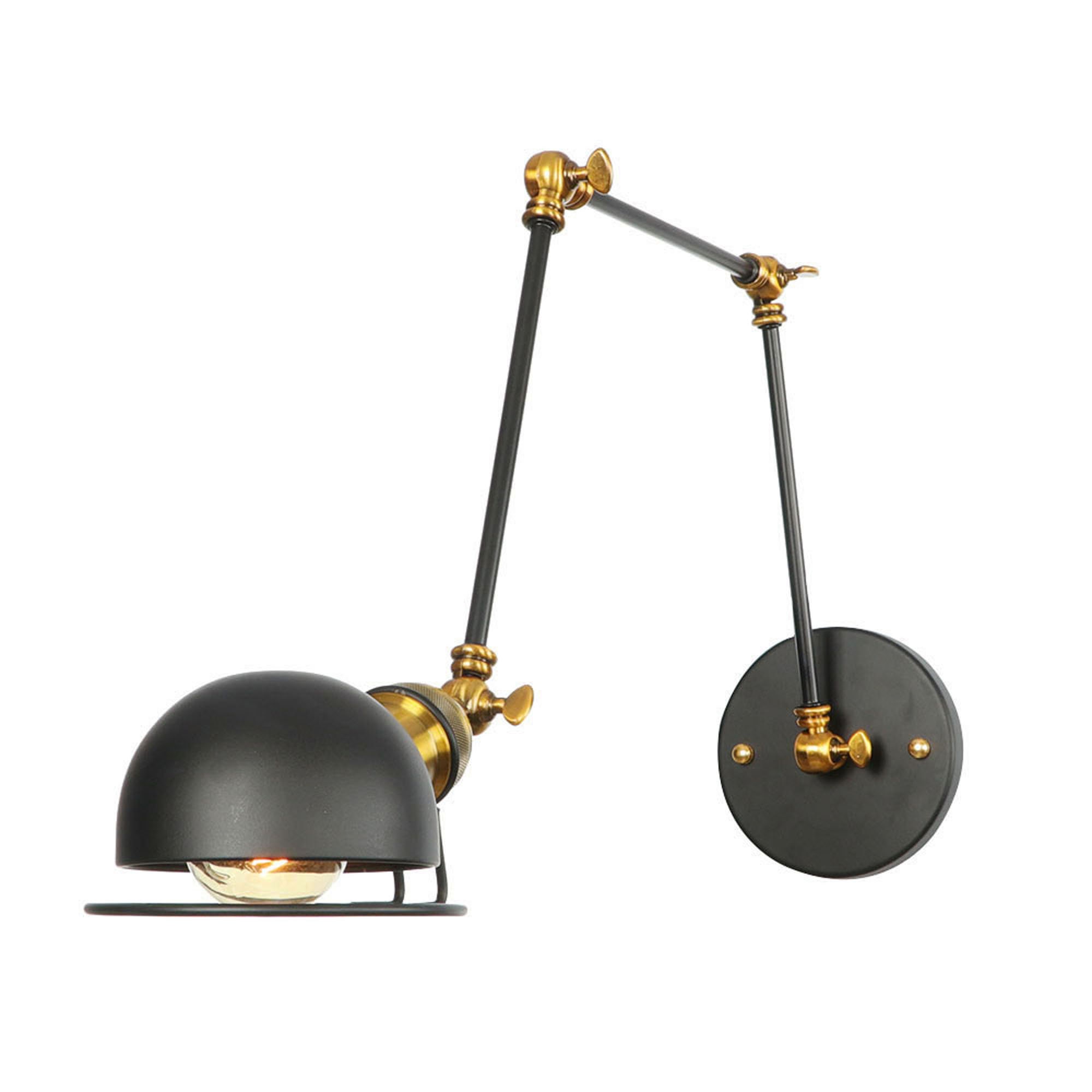 Swing Arm Wall Lamp With Plug in Cord ON/OFF Switch Reading Etsy