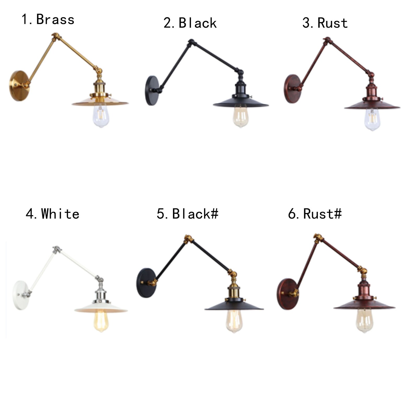 Vintage Industrial Swing Arm Wall Lamp Plug In/wall Mount Etsy