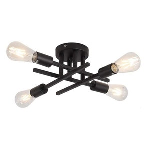 Low Ceiling Flush Mounted Pendant Lighting Solution Spread Out