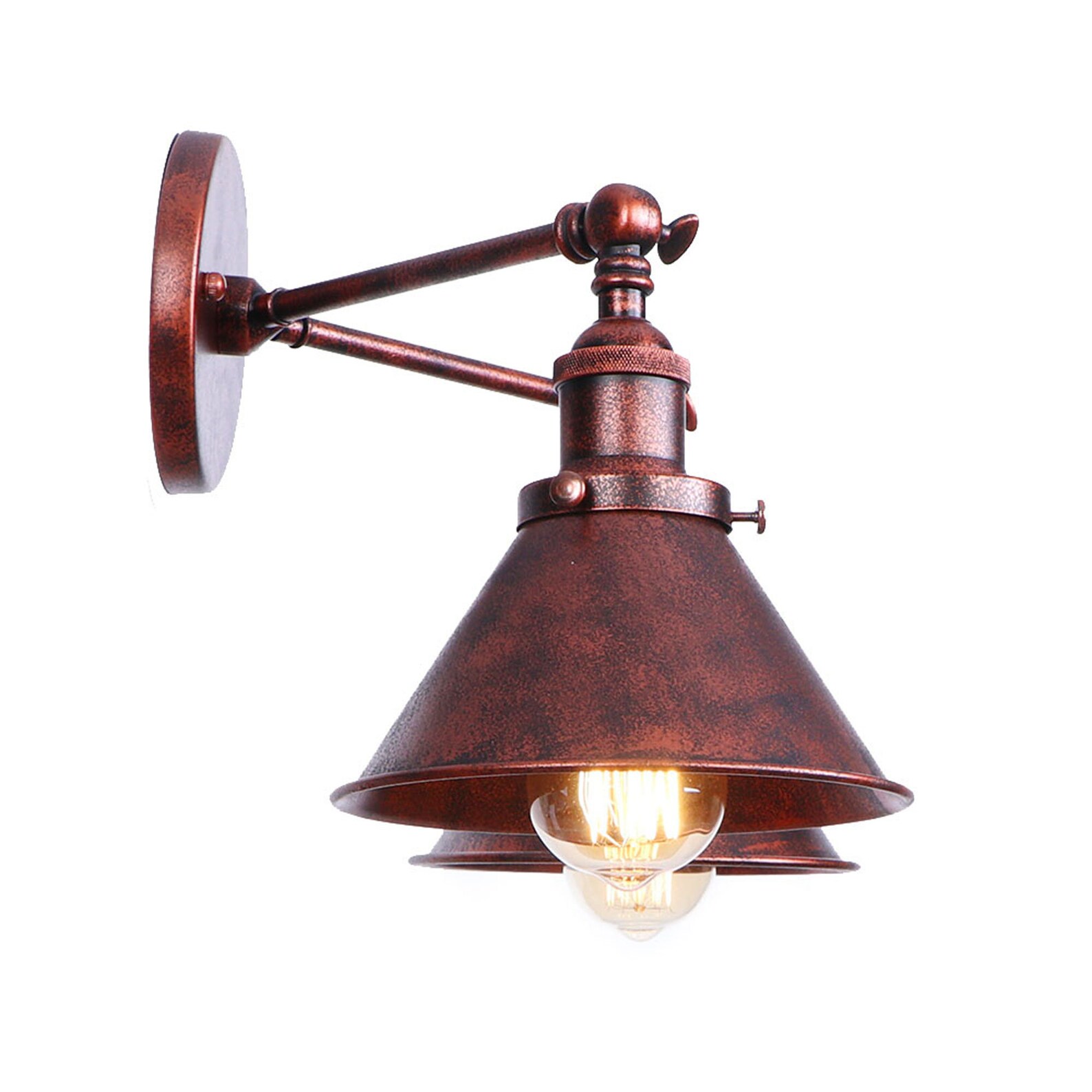 Double Light Wall Sconce Matte Black Industrial Style Etsy