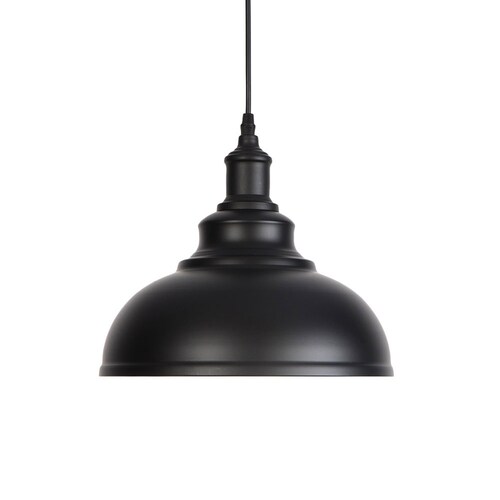 Pendant Lighting Metal Industrial Vintage Hanging Ceiling, Black, for Kitchen Home shops Lighting, Hardwired or Plug in with on/off switch