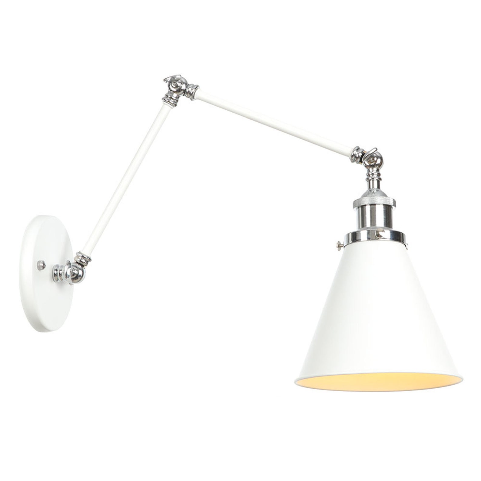 Swing Arm Sconce Double Section Long Arm Adjustable Retro Etsy