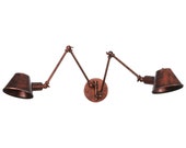 Modern Double Swinging Wall Light Modern Sconce Articulating Wall Lamp Reading Lights Restaurant Lighting Library Lights Hardwired Plug in