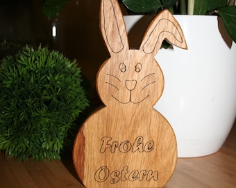 Easter Bunny made of Oak Easter Decoration Easter Decoration Wood Decoration Wood Happy Easter Egg Wooden Bunny