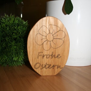 Easter Egg made of Oak Wood Easter Decoration Wooden Decoration Oak Wood Happy Easter Home Decoration