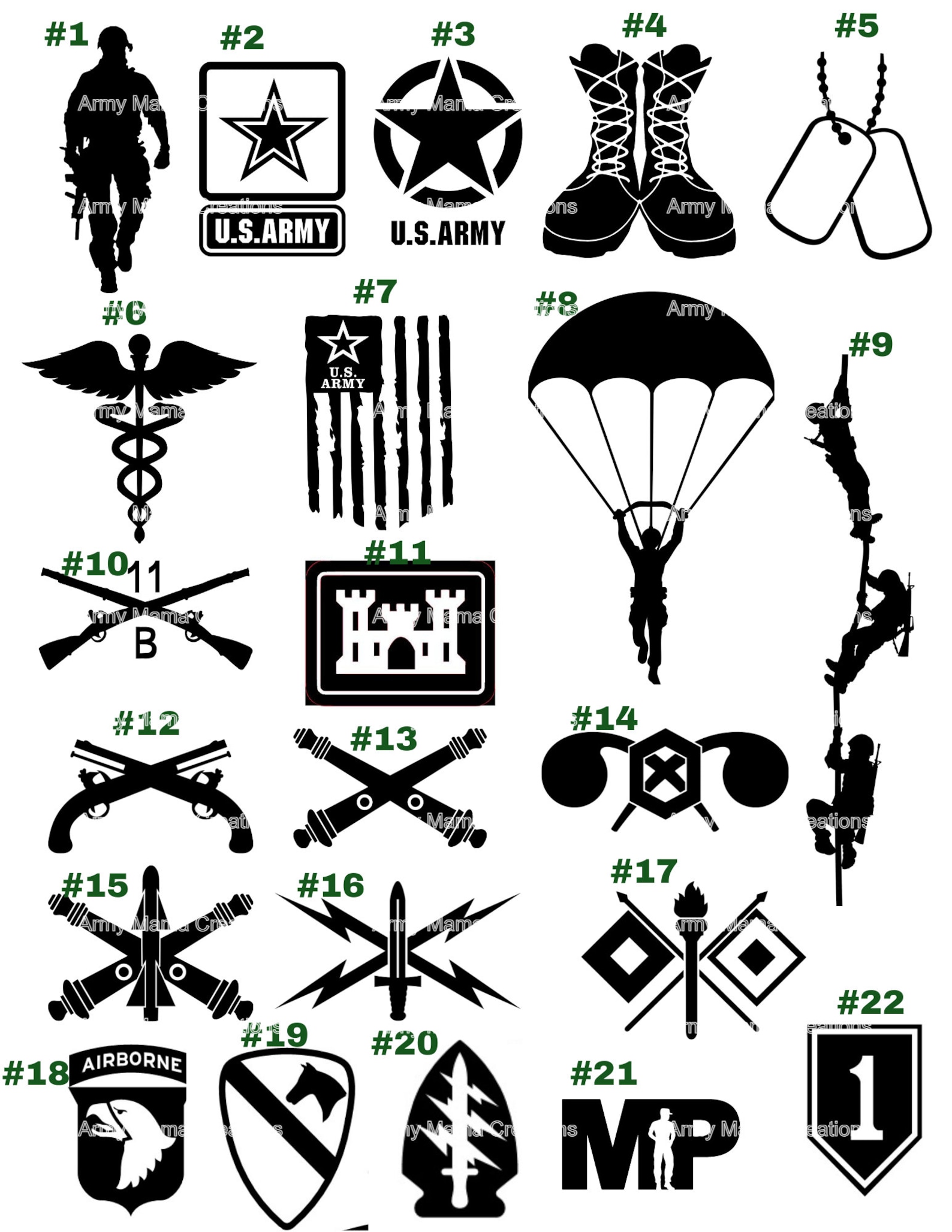 Army Deployment Lantern Vinyl Decals Stickers 5 of your Etsy
