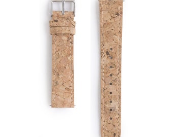 18mm cork watch strap with interchangeable function | Vegan | Recycled materials | Watch band