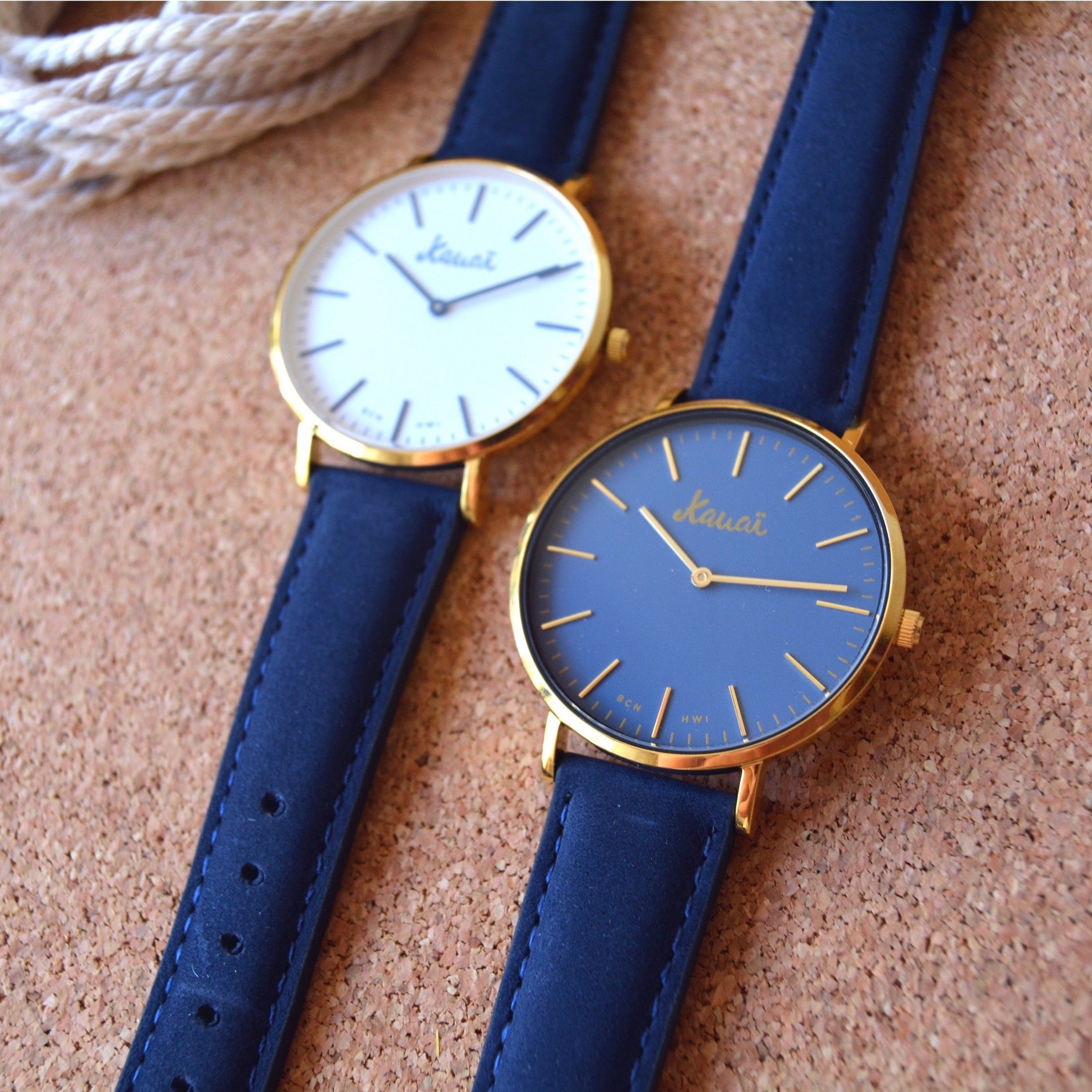 Blue gold watch hot sale