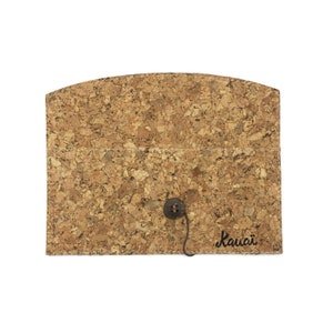 Clutch plano de corcho reciclado | Vegano | Eco-friendly
