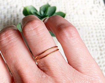 Gold stacking rings, Above the knuckle rings, gold midi ring, plain band midi rings, gold shiny thin rings set, gold plated rings