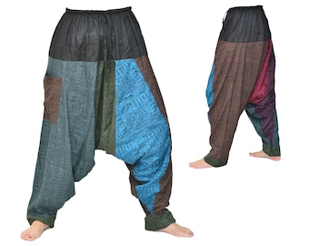 Haremshose Herren und Damen Pluderhose Aladinhose aus 100% Baumwolle