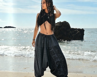 Baggy Yoga Harem Pant, Wide Leg Lounge Trousers