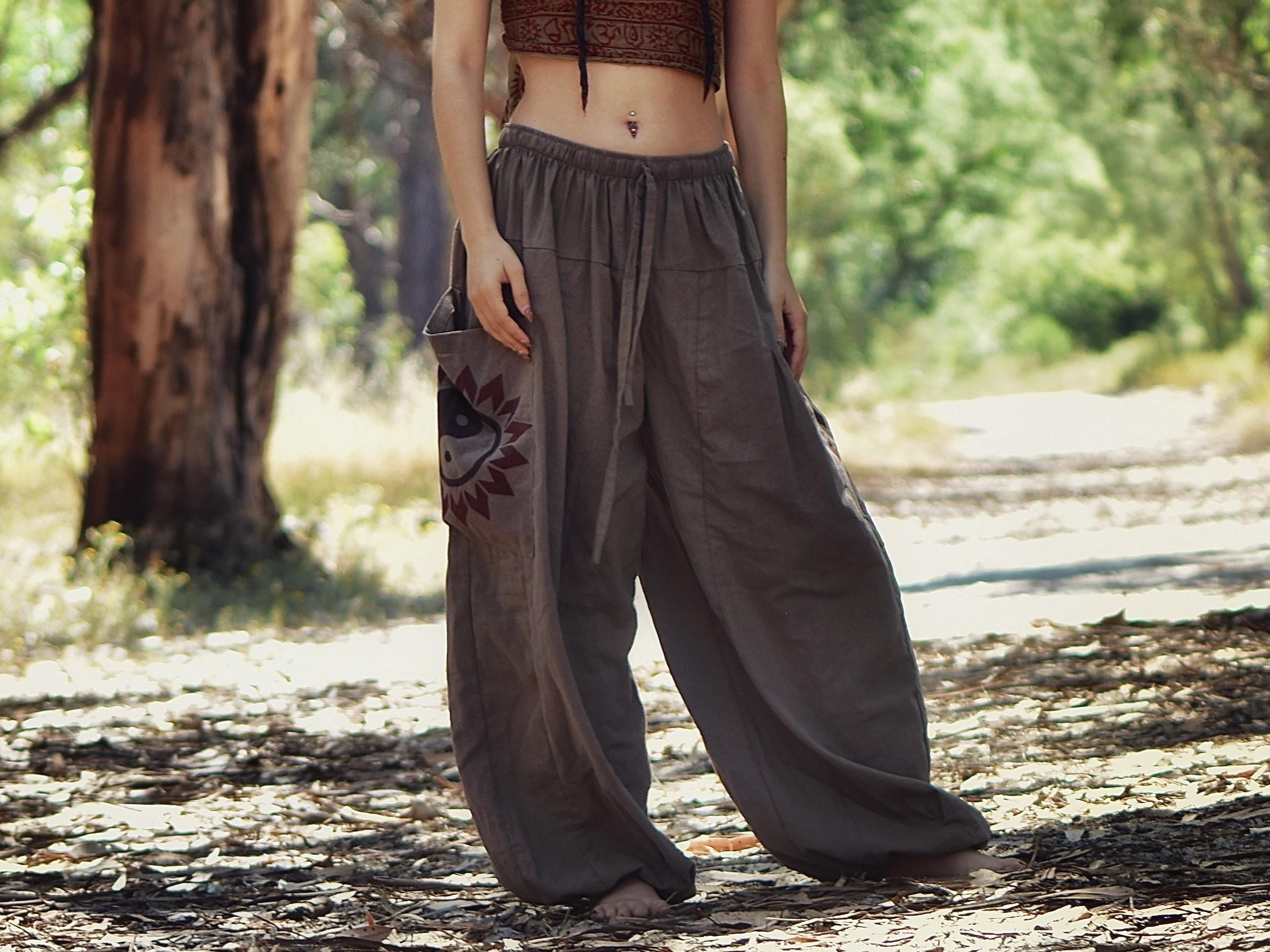 Elephant Pants Harem Pants Men Women Yoga Baggy Lounge Hppe Pants