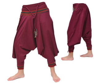 Pantalones Harem mujer hombre pantalones Yoga Boho Hippie