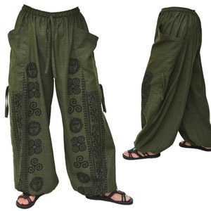 White Harem Pants - Etsy
