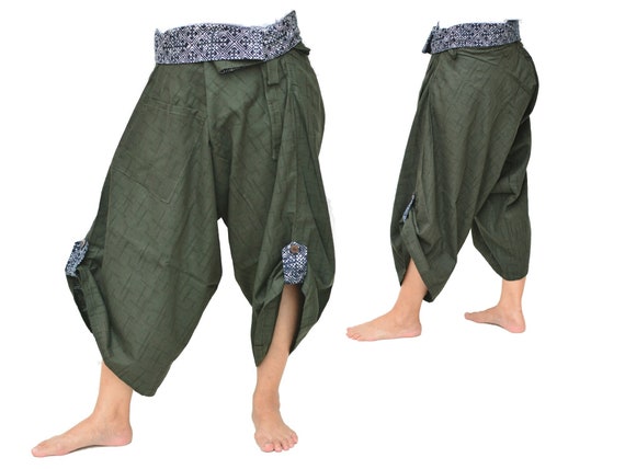 Samurai Pants Yoga Pants for Men \u0026 Women Ninja Pants Boho Hippie Pants