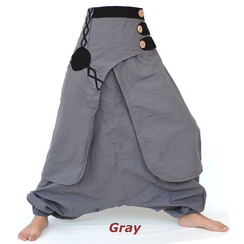 Pantalones Harem Gris