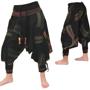 Samurai pants Yoga Pants men women Ninja Pants 7 colors Black