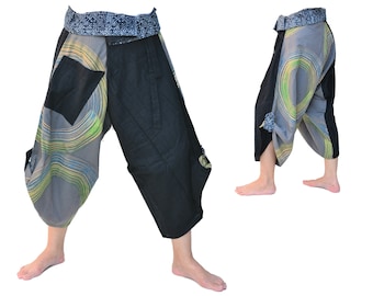 Yogahose Haremshose Damen und Herren Samurai Style aus 100% Baumwolle