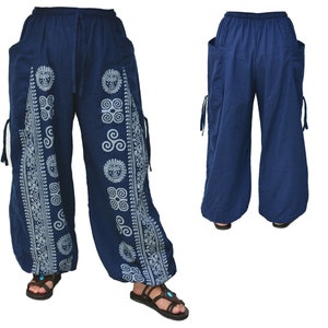 Harem pants men women Yoga Baggy Lounge Pants with adjustable length