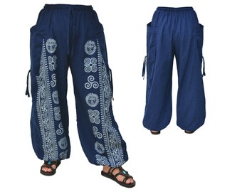 Harem pants men women Yoga Baggy Lounge Pants with adjustable length