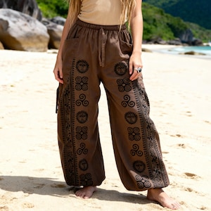 Harem pants men women Yoga Baggy Hippie Lounge Pants with adjustable length