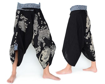 Yogahose Haremshose Damen und Herren Samurai Style aus 100% Baumwolle