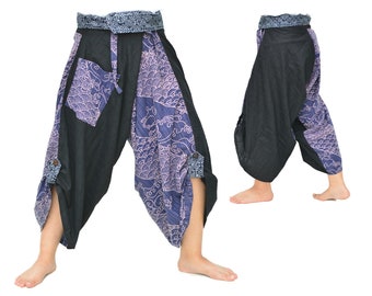 Yogahose Haremshose Damen und Herren Samurai Style aus 100% Baumwolle