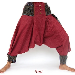 Pantalones Aladino, Pantalones samurai Rojo